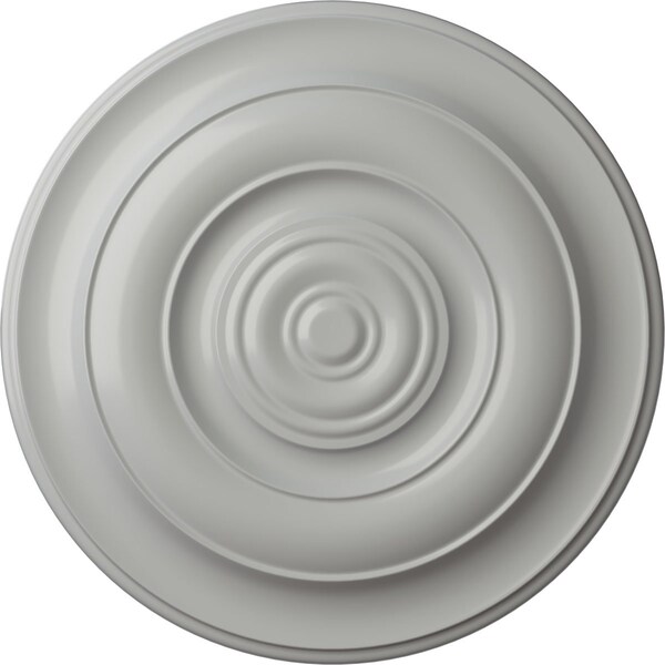 Ekena Millwork Niobe Ceiling Medallion (Fits Canopies up to 8 5/8"), Hand-Painted Frost, 18"OD x 1 1/2"P CM18NIFRF - main